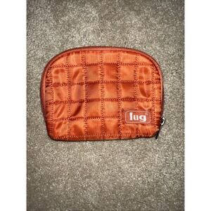 Lug Quilted Small Orange Coin Purse